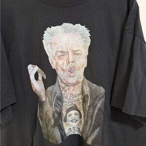 Jerzees Black Graphic Tee with Jocker  Design 3X